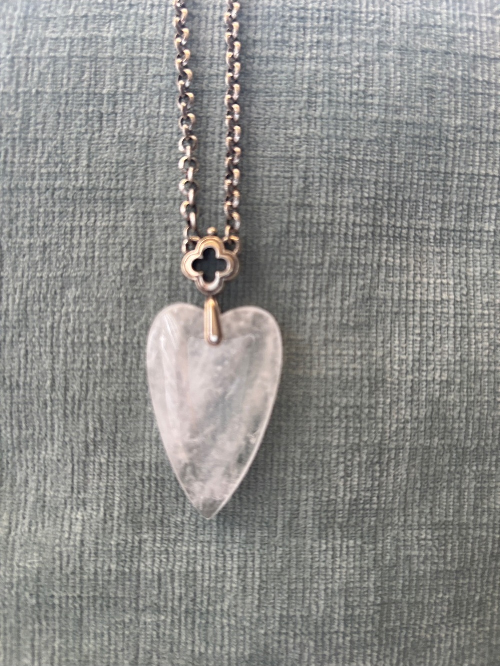 Brighton Clear Quartz Heart Pendant Necklace